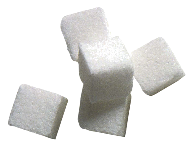 White sugar cubes. Click to z