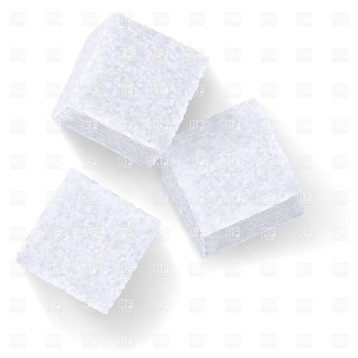 White sugar cubes. Click to z