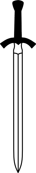 Sword PNG Black And White - 57879
