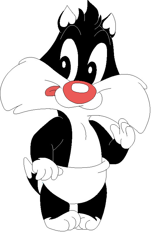 File:Sylvester Cat Cartoon-ps