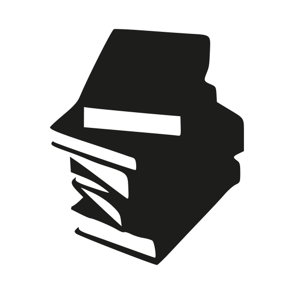 Tall Stack Of Books PNG Black And White - 150119