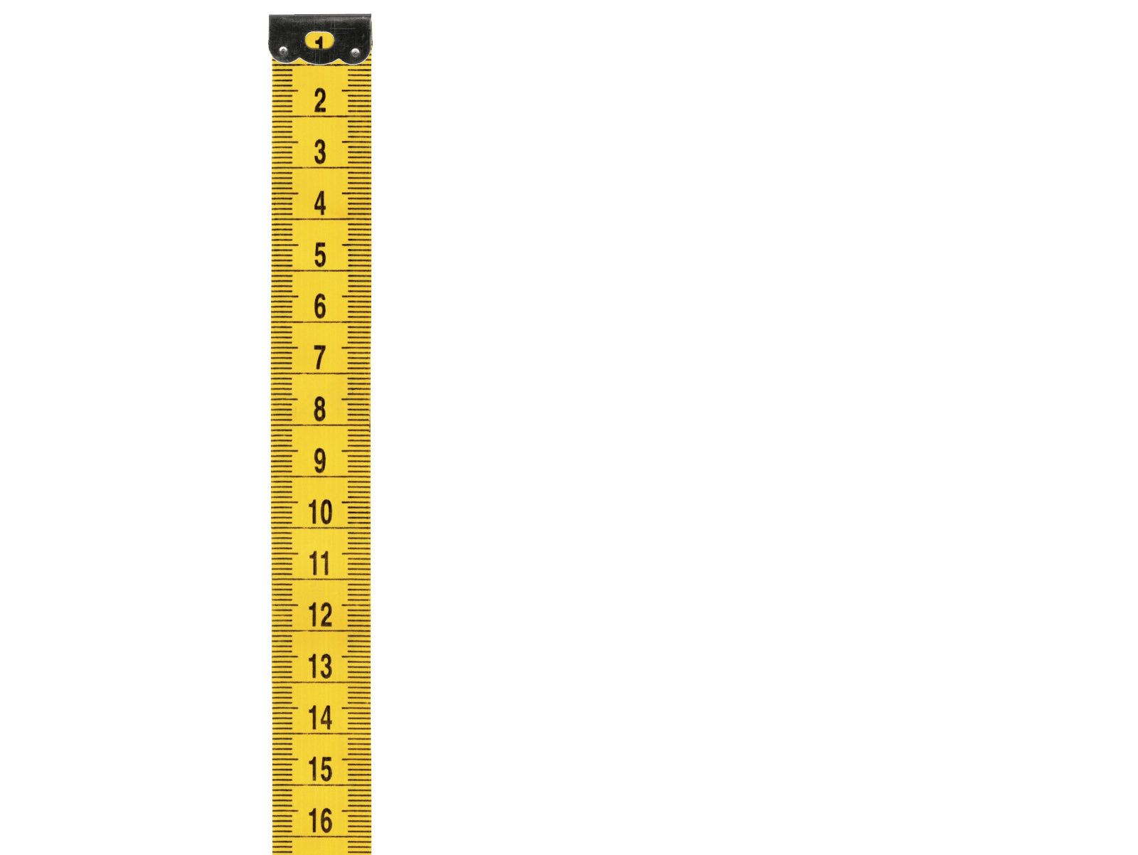Yellow Tape Measure in centim