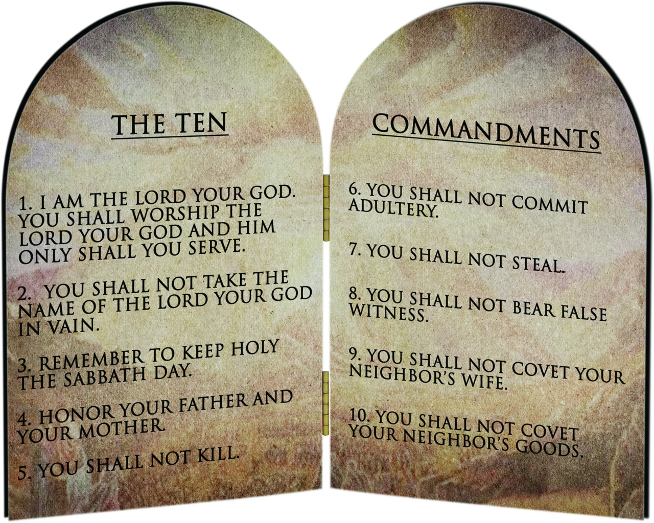 Ten Commandments PNG HD - 128472