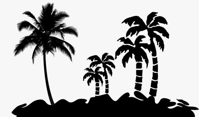 The Beach PNG Black And White - 151845