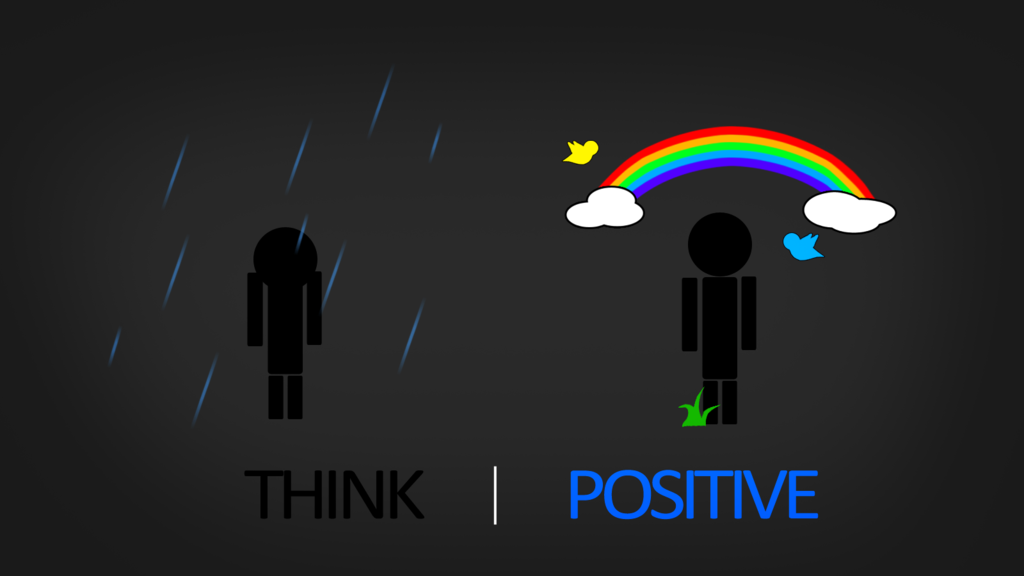 Think Positive HD Wallpaper b