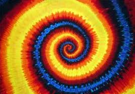 Hippy Tie Dyed Radial Pattern