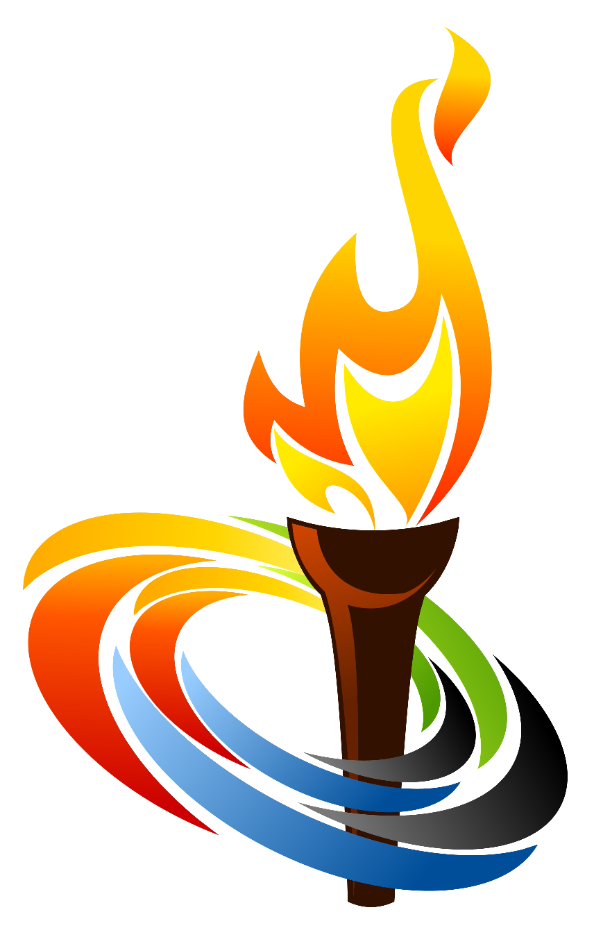 Burning Torch vector silhouet