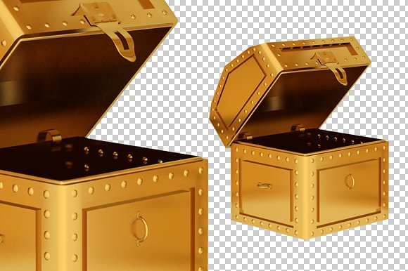 Treasure Box - 3D Render Plus