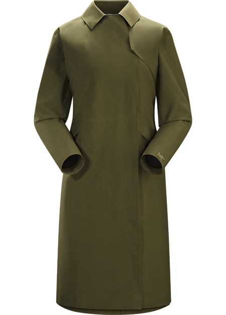 Zippered classic trench coat,