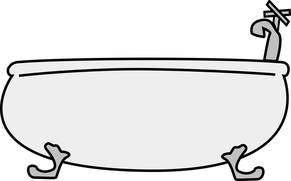 Tub PNG Black And White - 83117