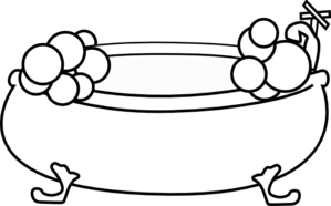 Tub PNG Black And White - 83115