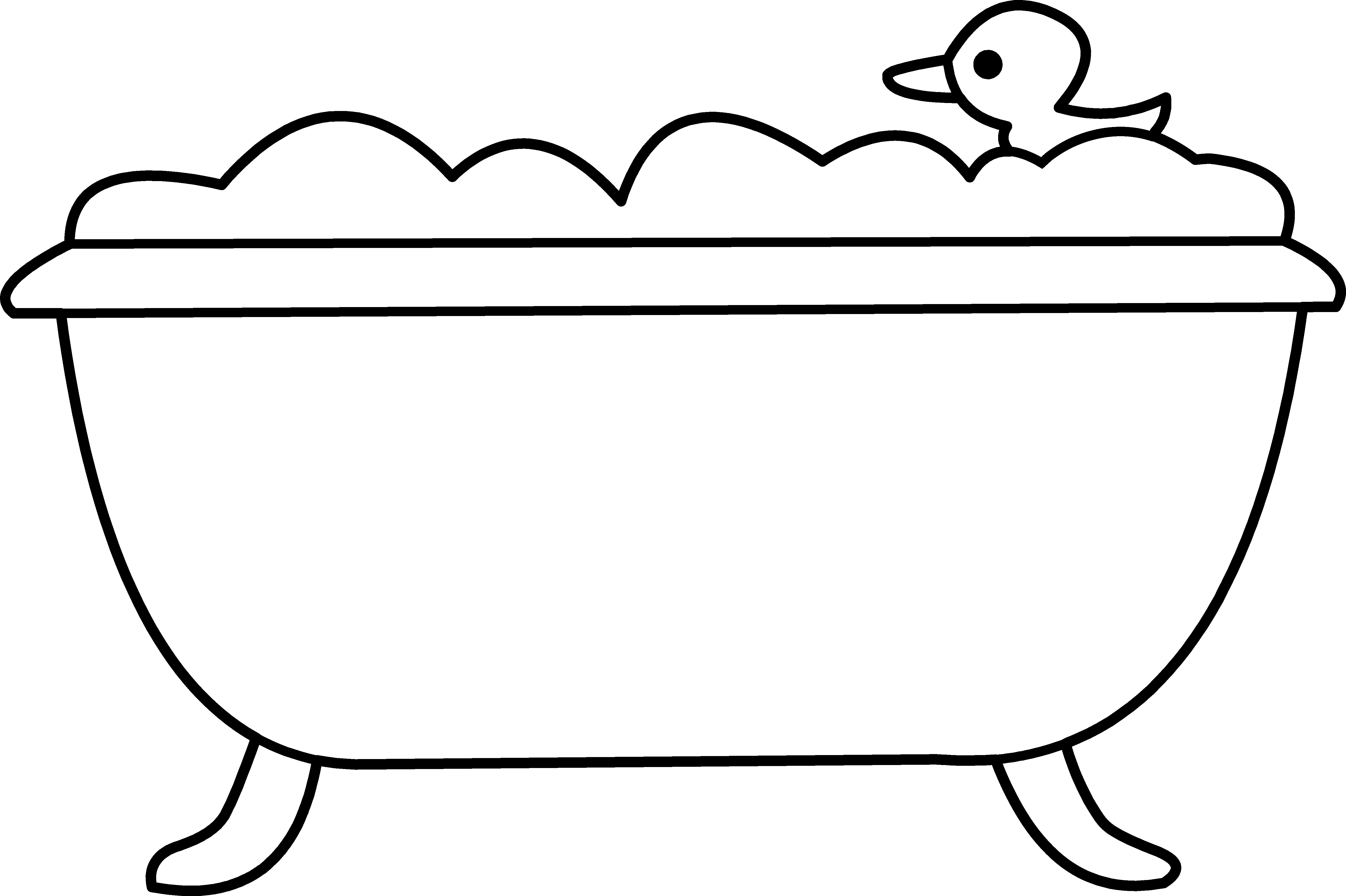 Tub PNG Black And White - 83111