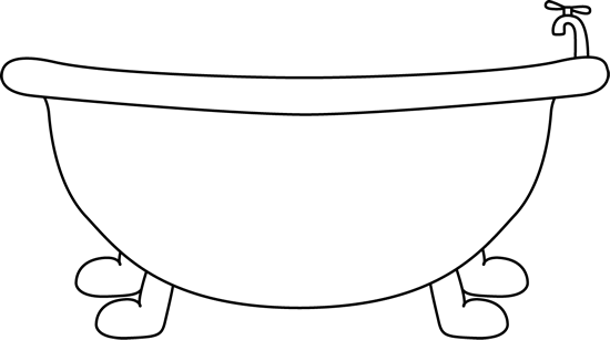 Tub PNG Black And White - 83110