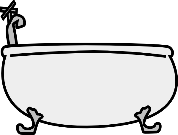 Tub PNG Black And White - 83116