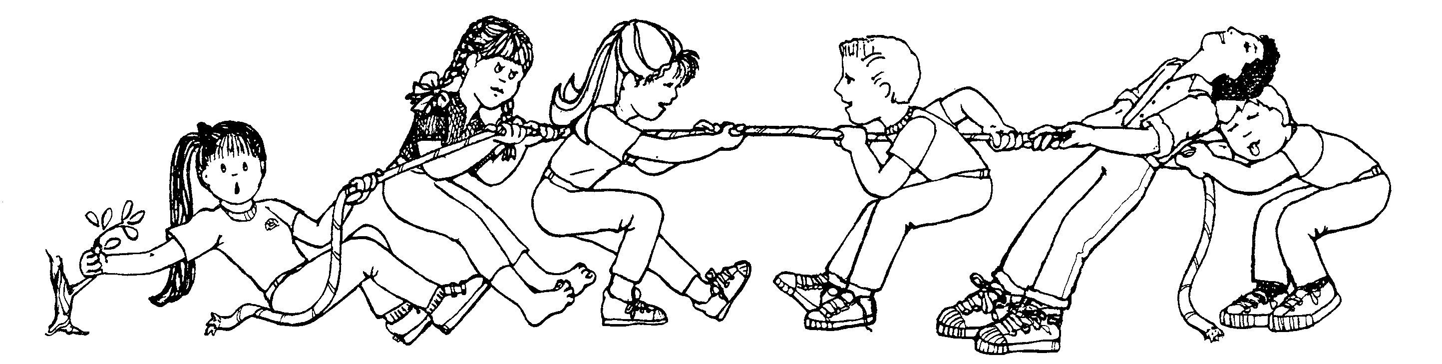 Tug Of War PNG Black And White - 82606
