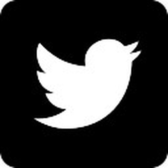 Twitter logo on black backgro