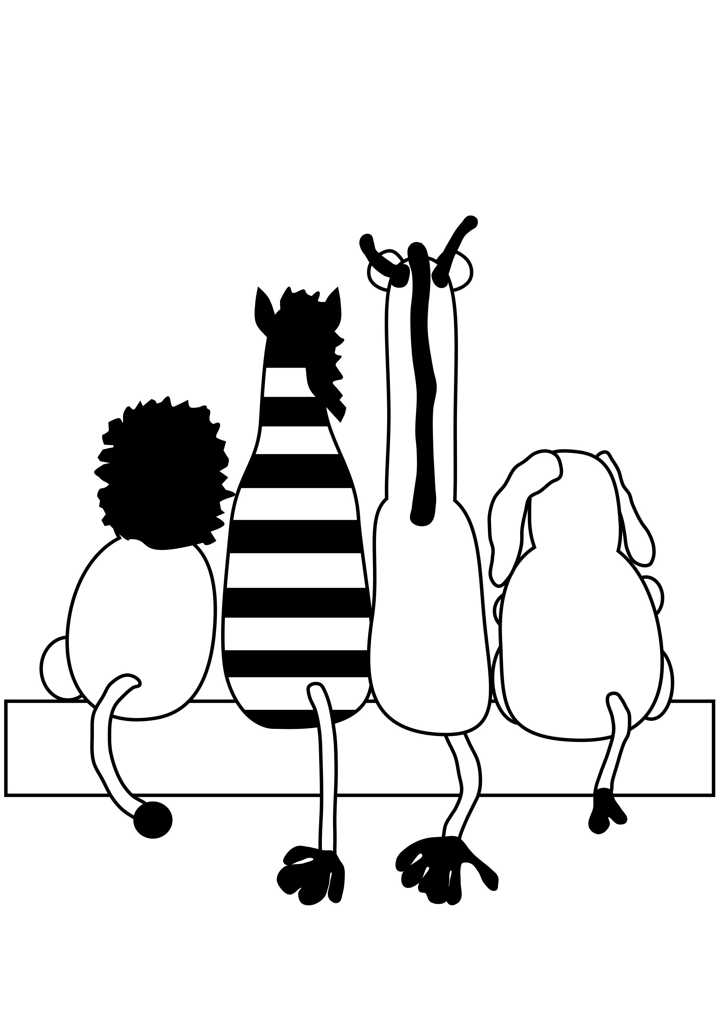 Two Friends PNG Black And White - 152506