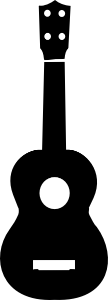 Ukulele PNG Black And White - 80732