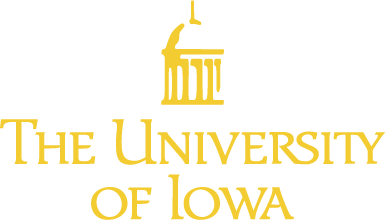 UI logo in gold on a black ba