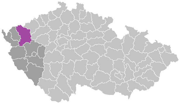 Map of Czech Republic and Kar