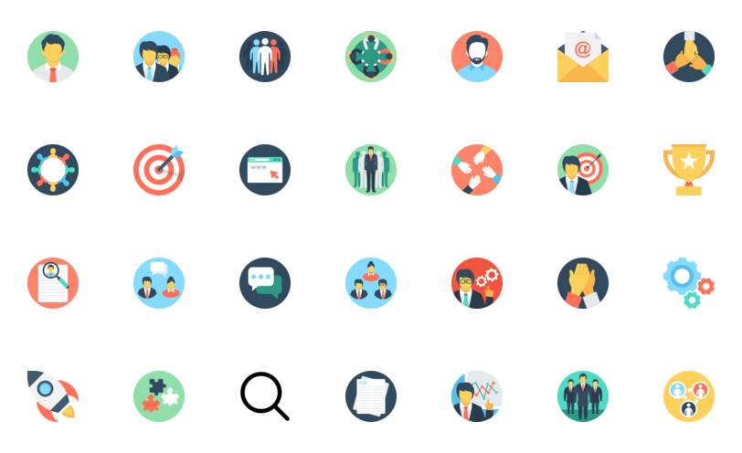 Assorted icons set