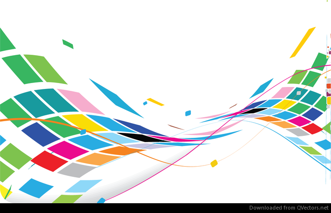 Abstract Wavy Design Colorful