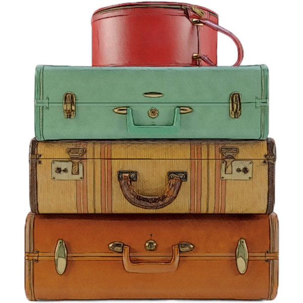 Vintage Suitcase PNG - 59604