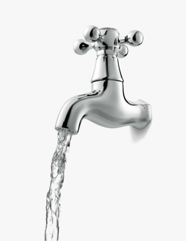 Water Faucet PNG Black And White - 153001