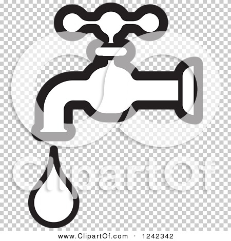 Water Faucet PNG Black And White - 153002