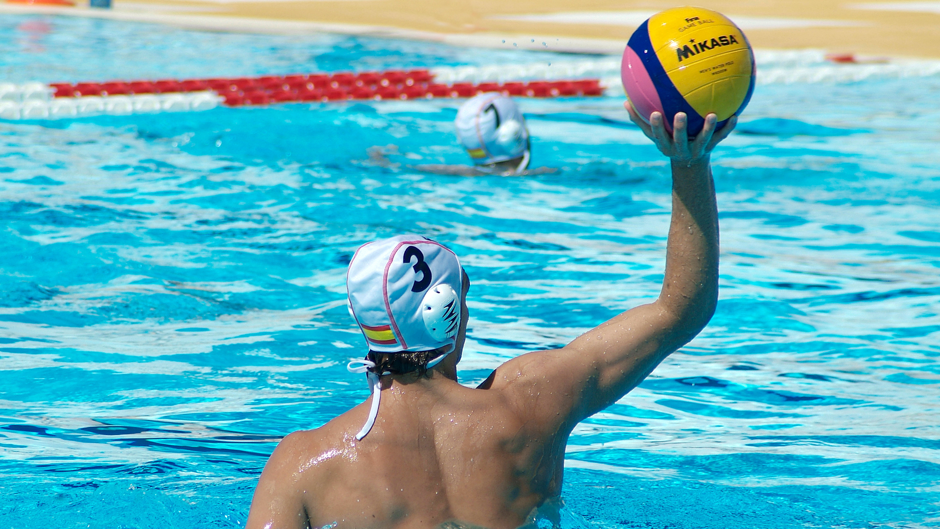 water-polo-ball-floating-near
