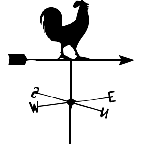 arrow, cock, direction, vane,