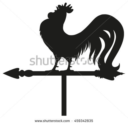 Wind Vane PNG Black And White - 163302