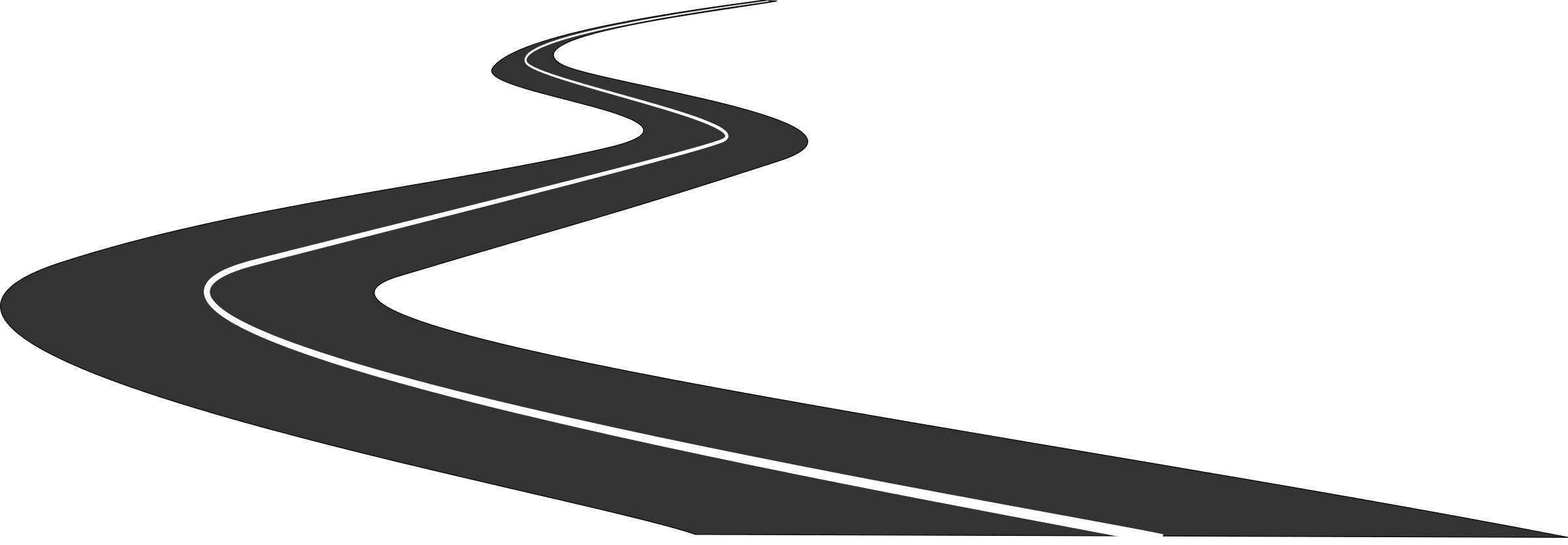 A winding black highway on a 