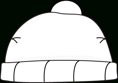 Winter Hat PNG Black And White - 168181