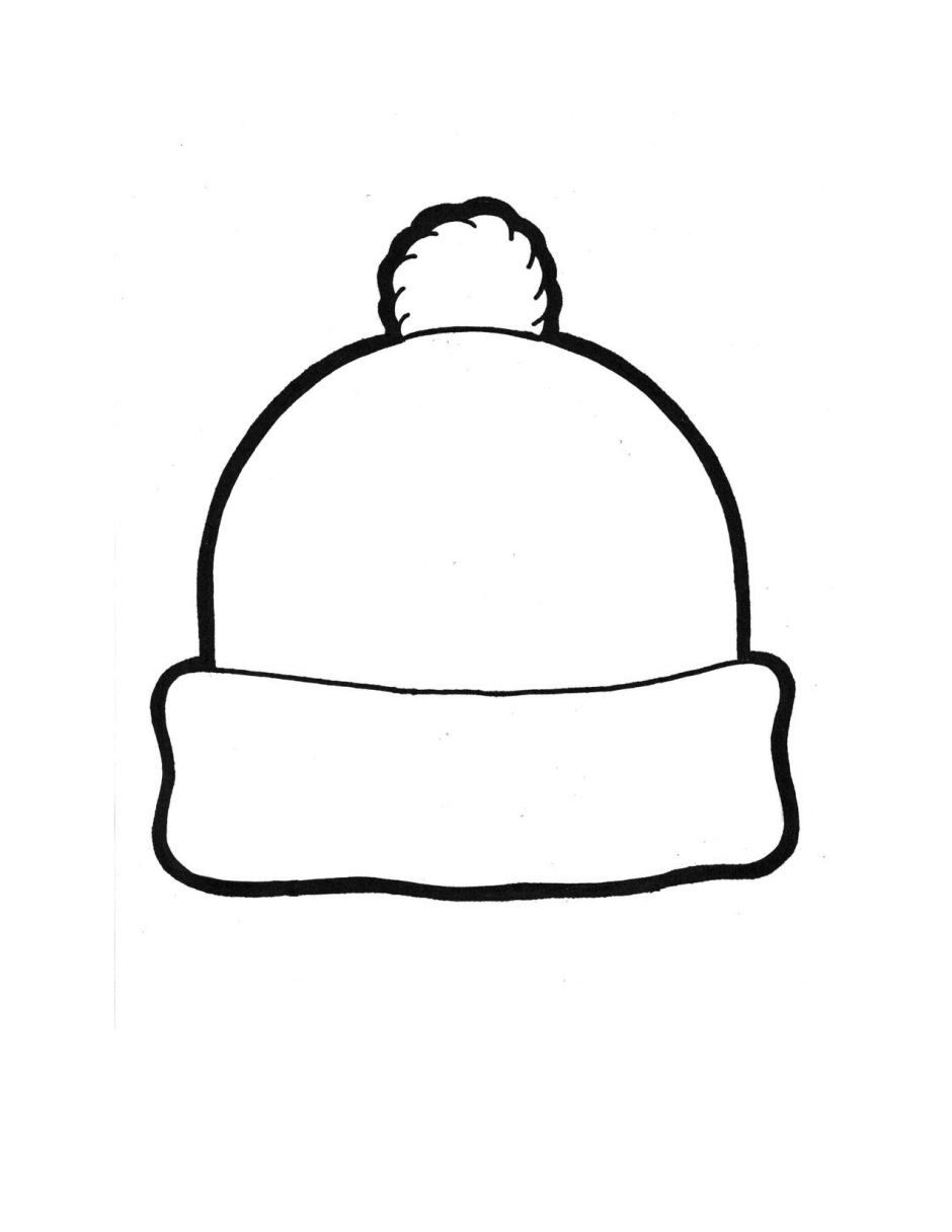 Winter Hat PNG Black And White - 168166