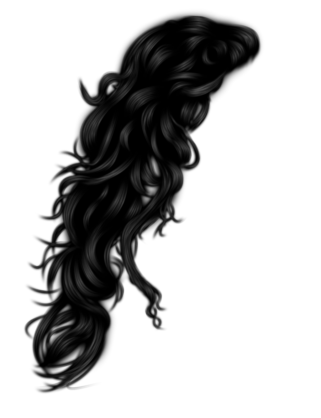 Long Hair Style Png image #26