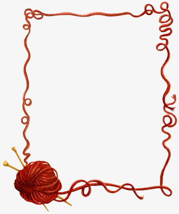 Heart-shaped net yarn border,
