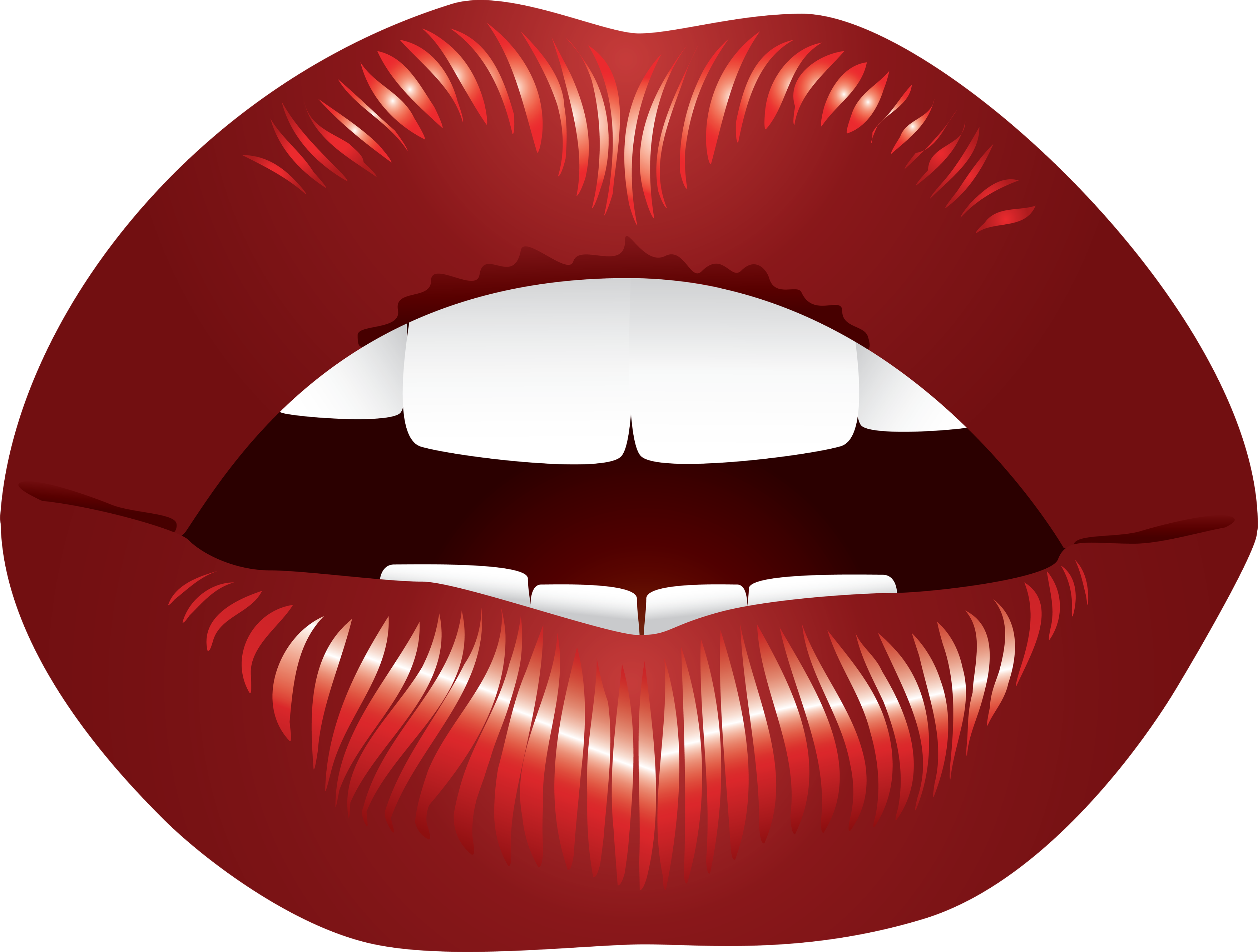 Red lips PNG image