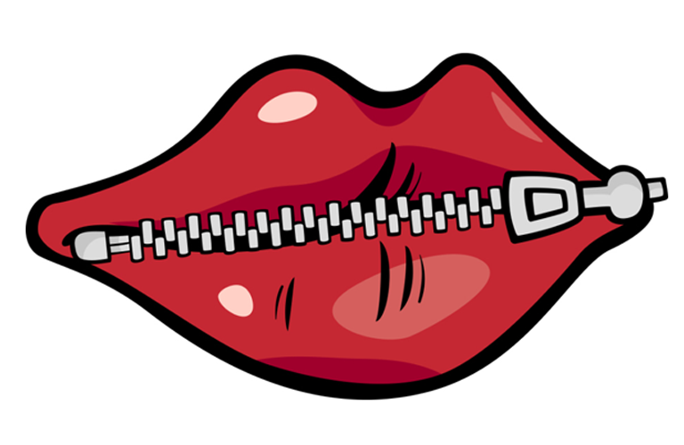 Zipped Lips PNG - 40793