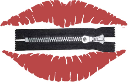 Zipped Lips PNG - 40799